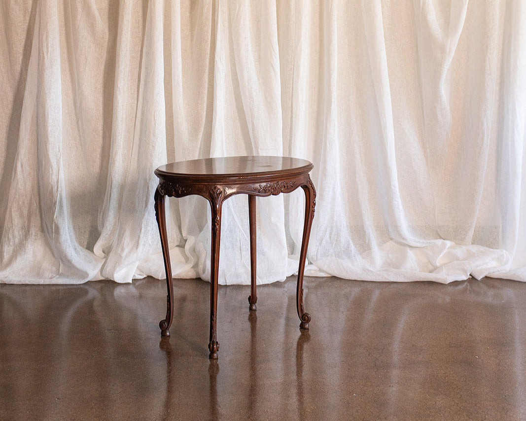 French Style Oval Side Table - circa late 1800s