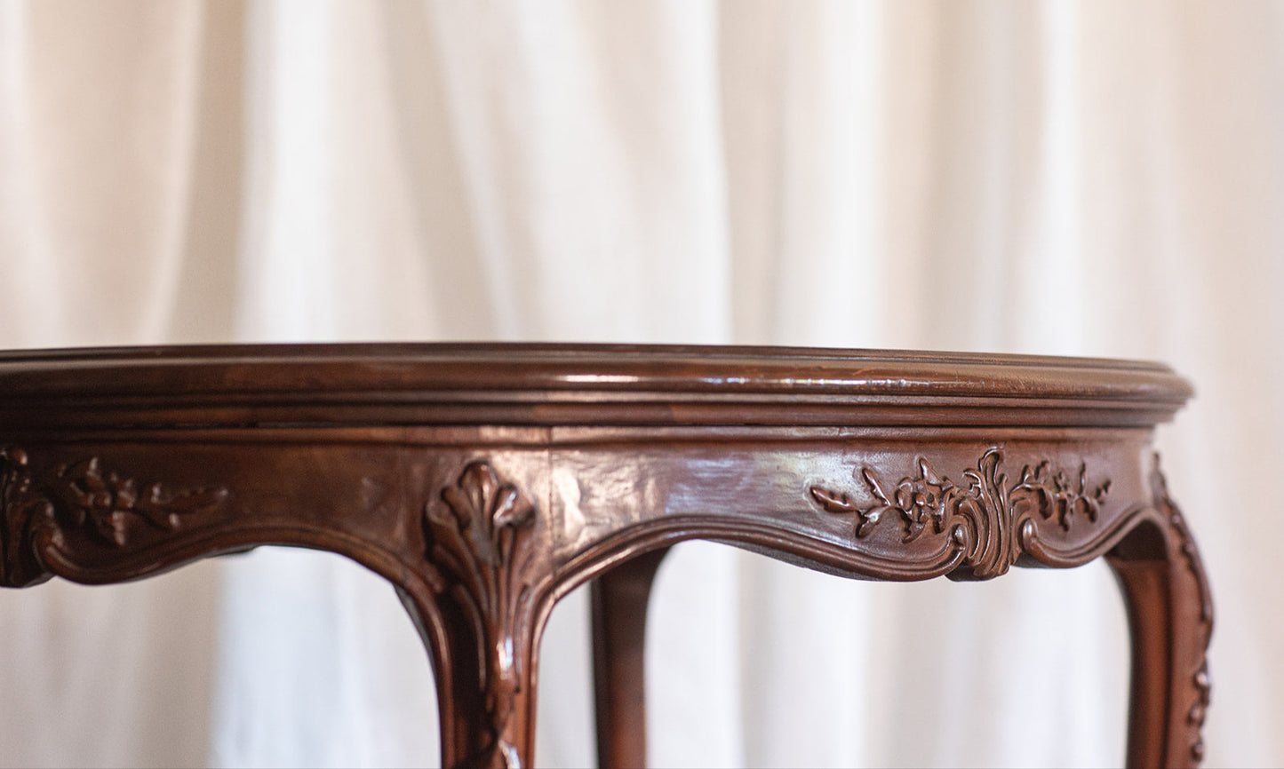 French Style Oval Side Table - circa late 1800s