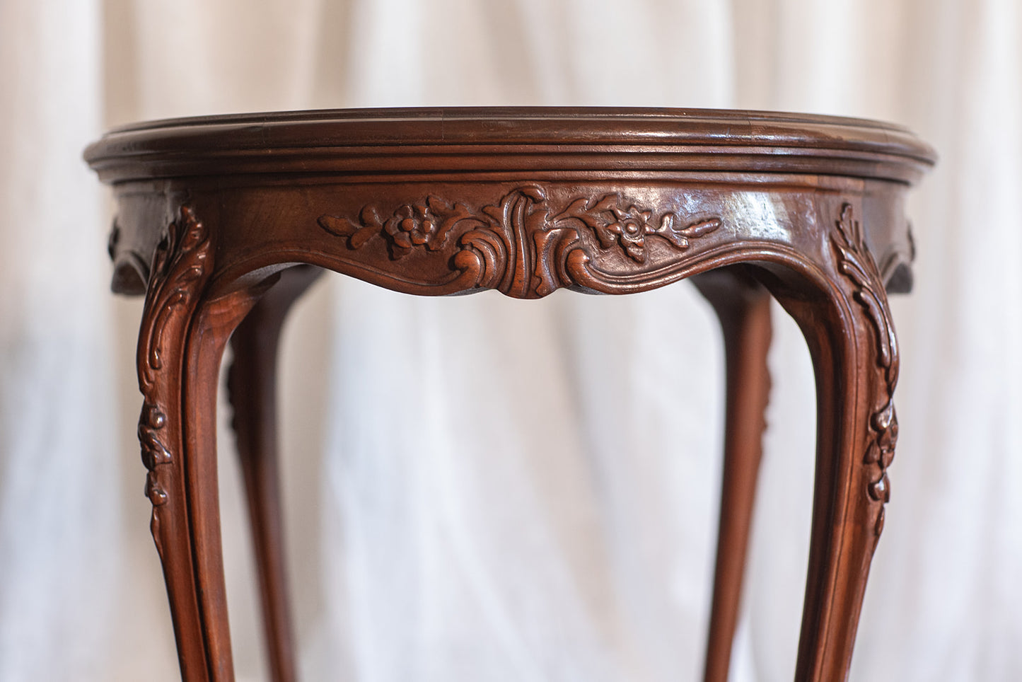 French Style Oval Side Table - circa late 1800s
