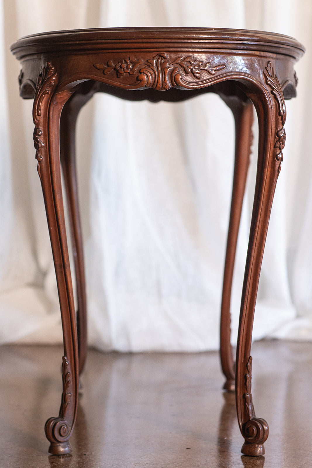 French Style Oval Side Table - circa late 1800s