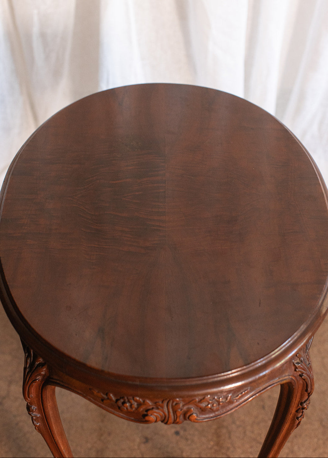 French Style Oval Side Table - circa late 1800s