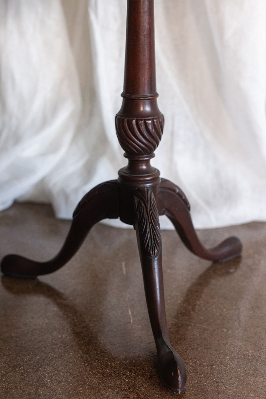 Wellington Hall - Carved Mahogany Tea Table