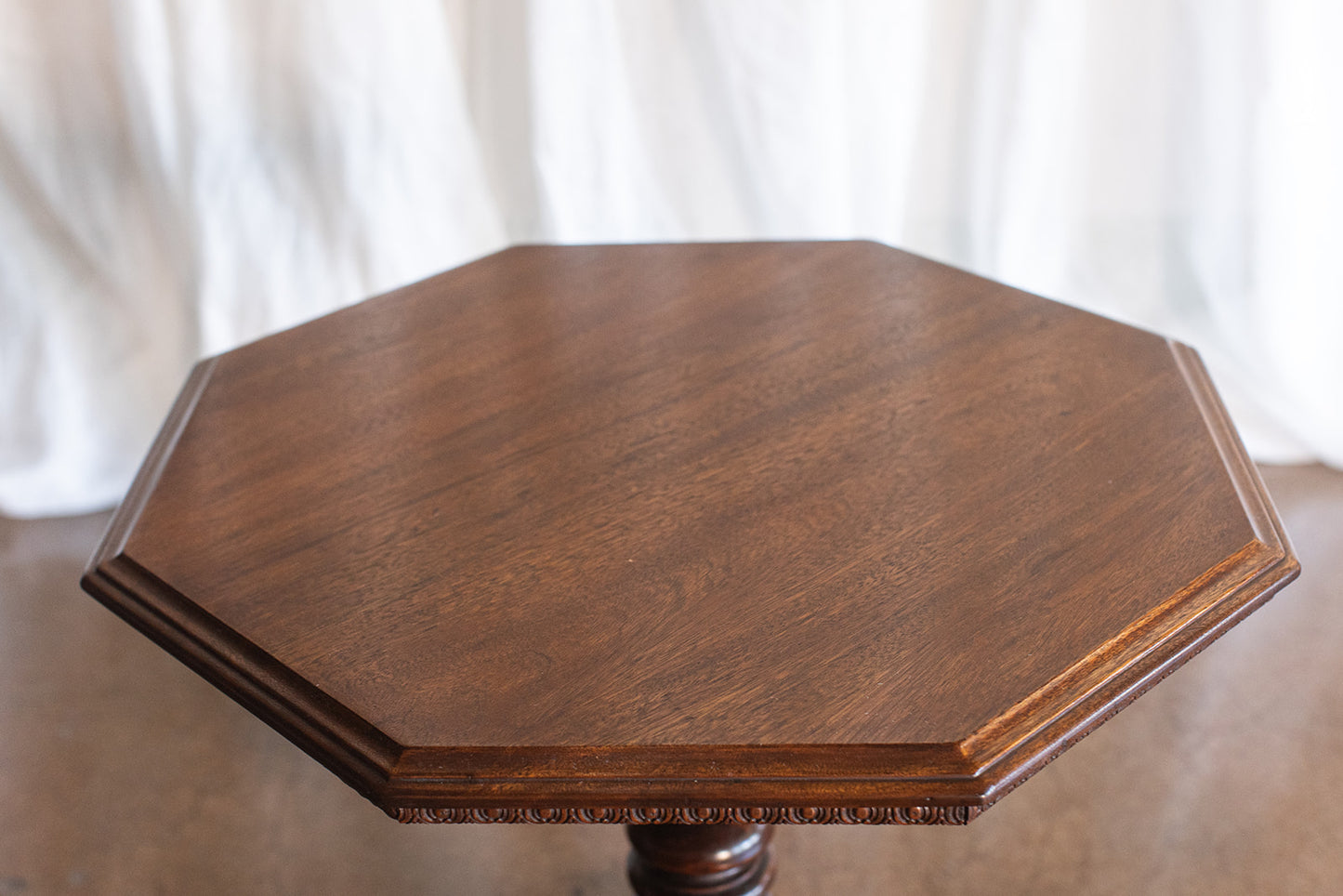 Octagon Side Table on Casters