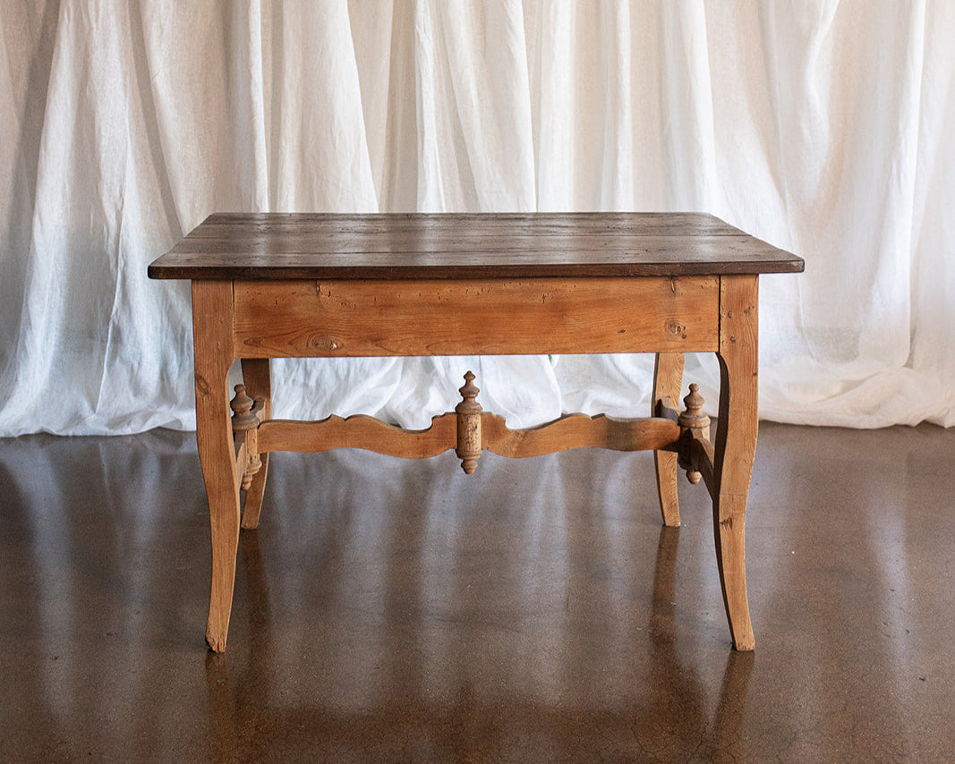 Large English Pine Desk - Wood Peg Construction - Late 1800s