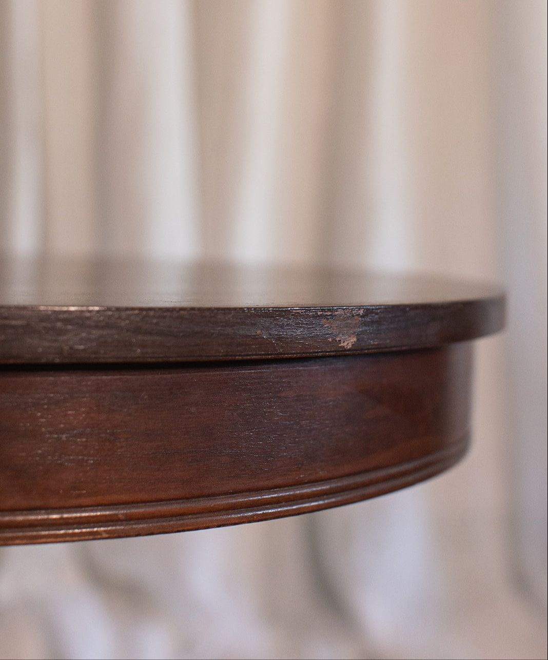 Mid 20th Century Federal Style Mahogany Drum Side Table