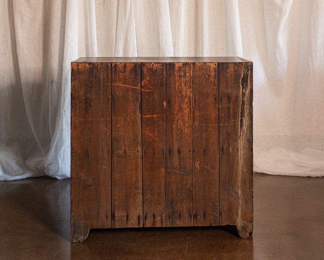 Primitive Cabinet with Ventilation Cutout Detail