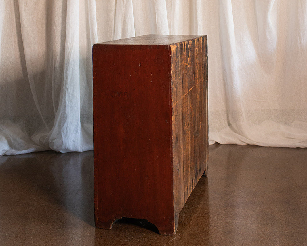 Primitive Cabinet with Ventilation Cutout Detail