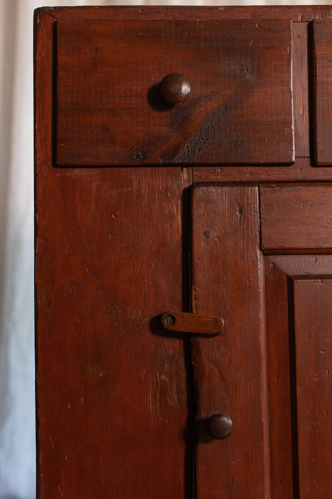 Primitive Cabinet with Ventilation Cutout Detail