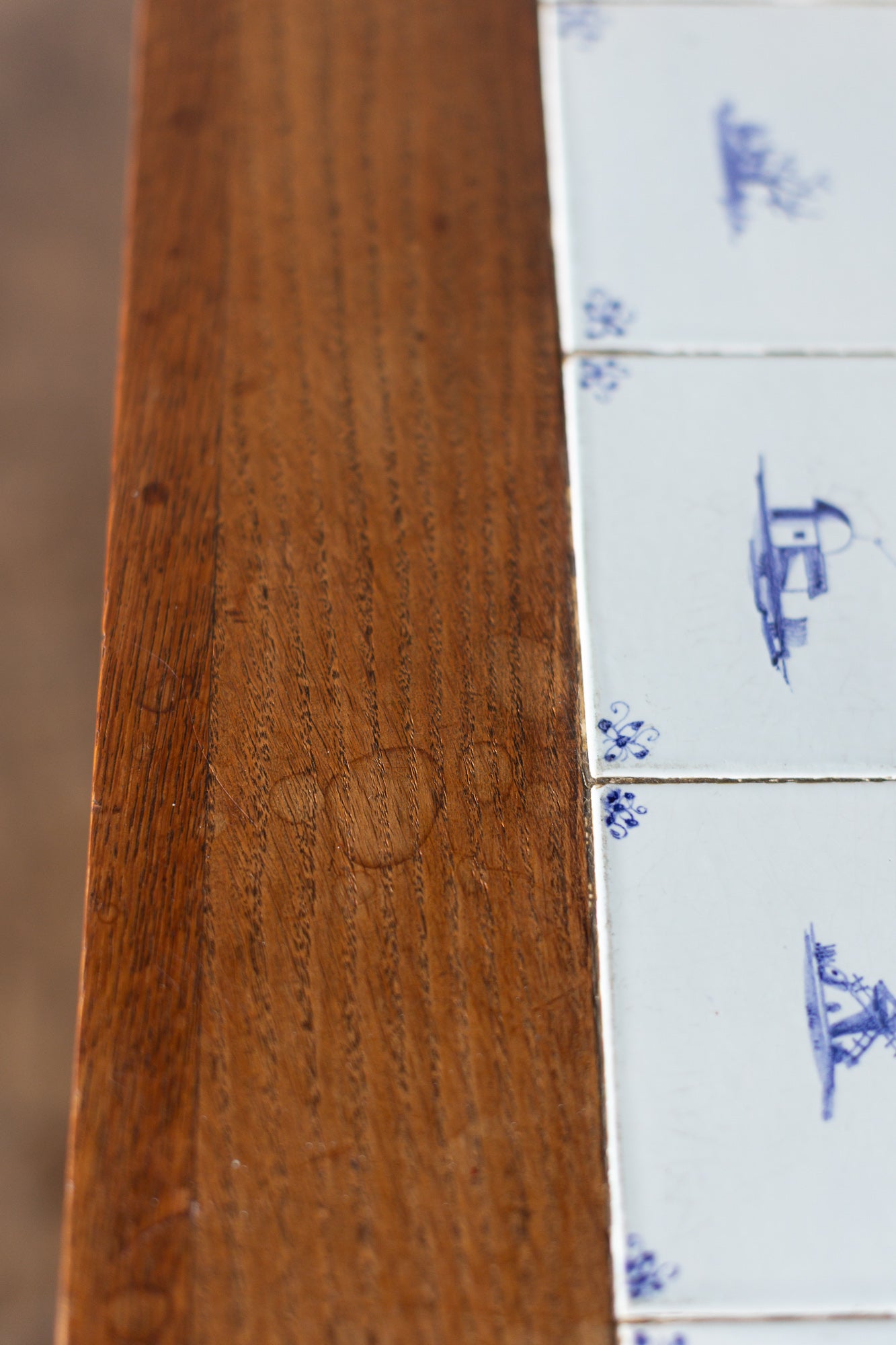 Delft Tile Accent Table