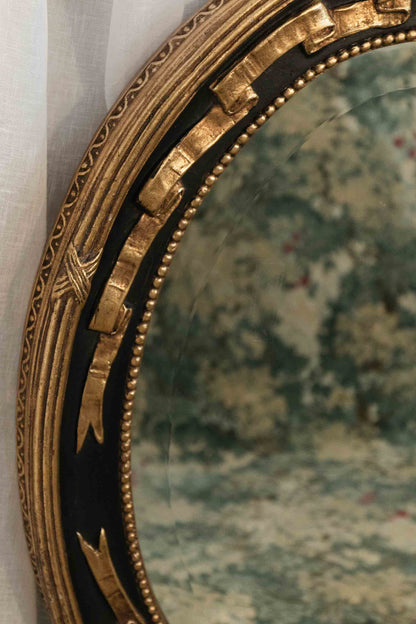 Ribbon Detail Oval Mirror #1