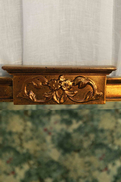Black & Gold Neoclassical Giltwood Mirror