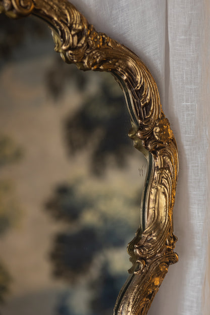 Gold Ornate Shield Mirror