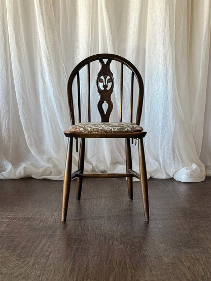 Set of Four Vintage Oval Back Dining Chairs