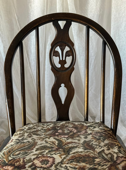Set of Four Vintage Oval Back Dining Chairs
