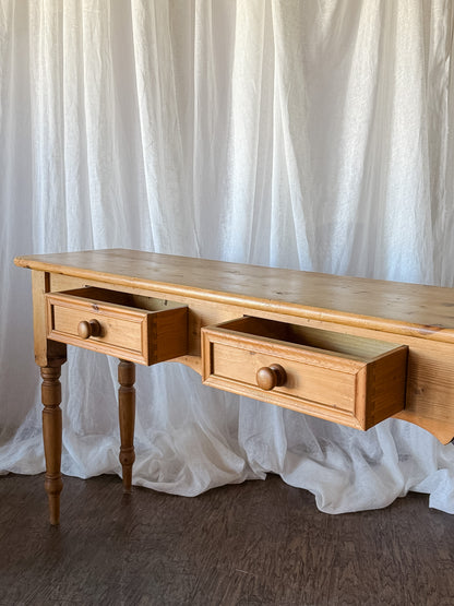 Pine Console Table