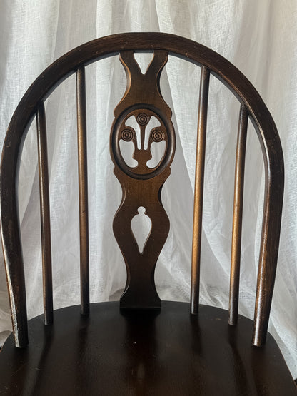 Set of Four Vintage Oval Back Dining Chairs