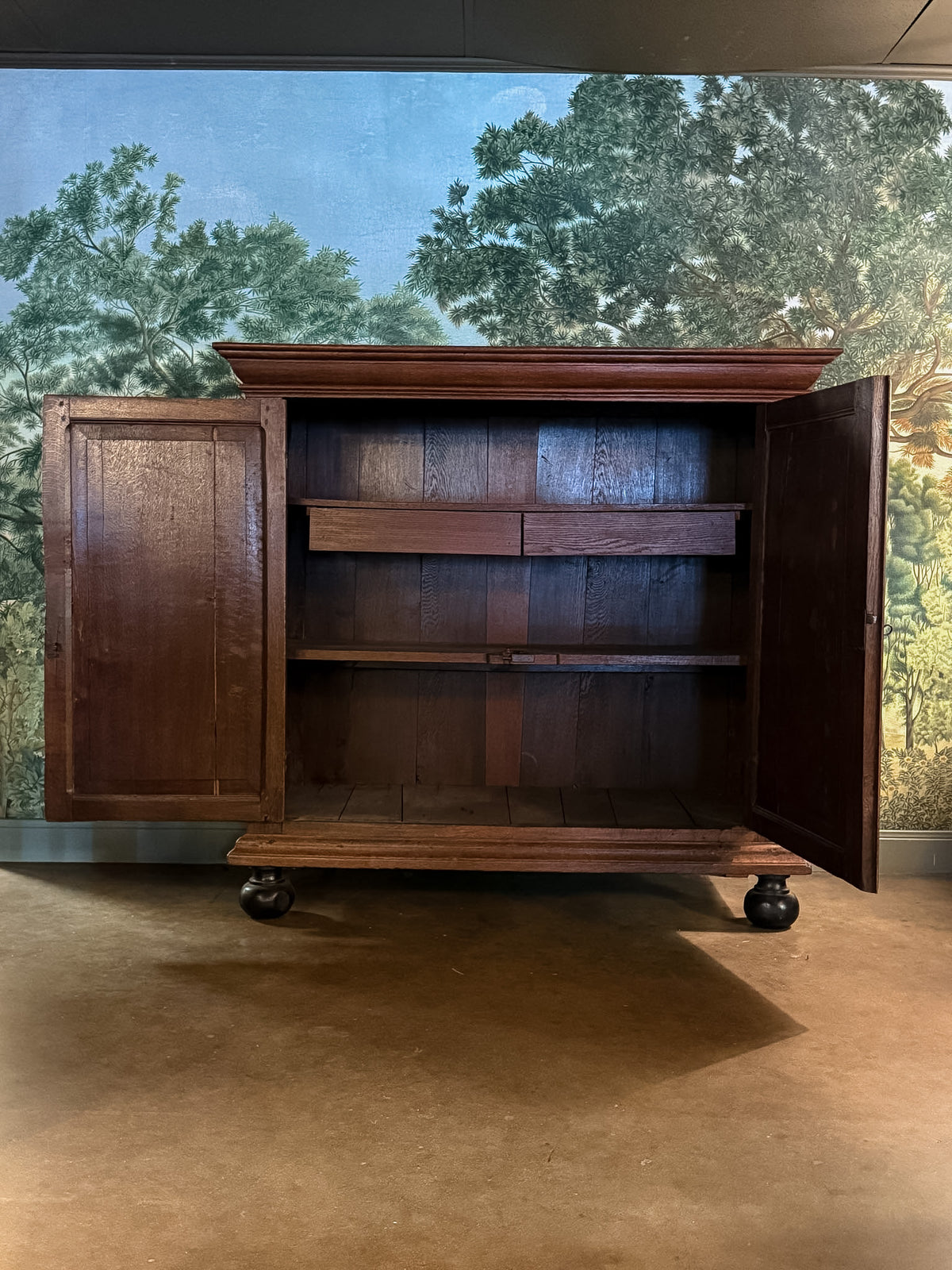 18th Century Dutch Arched Panel Cabinet