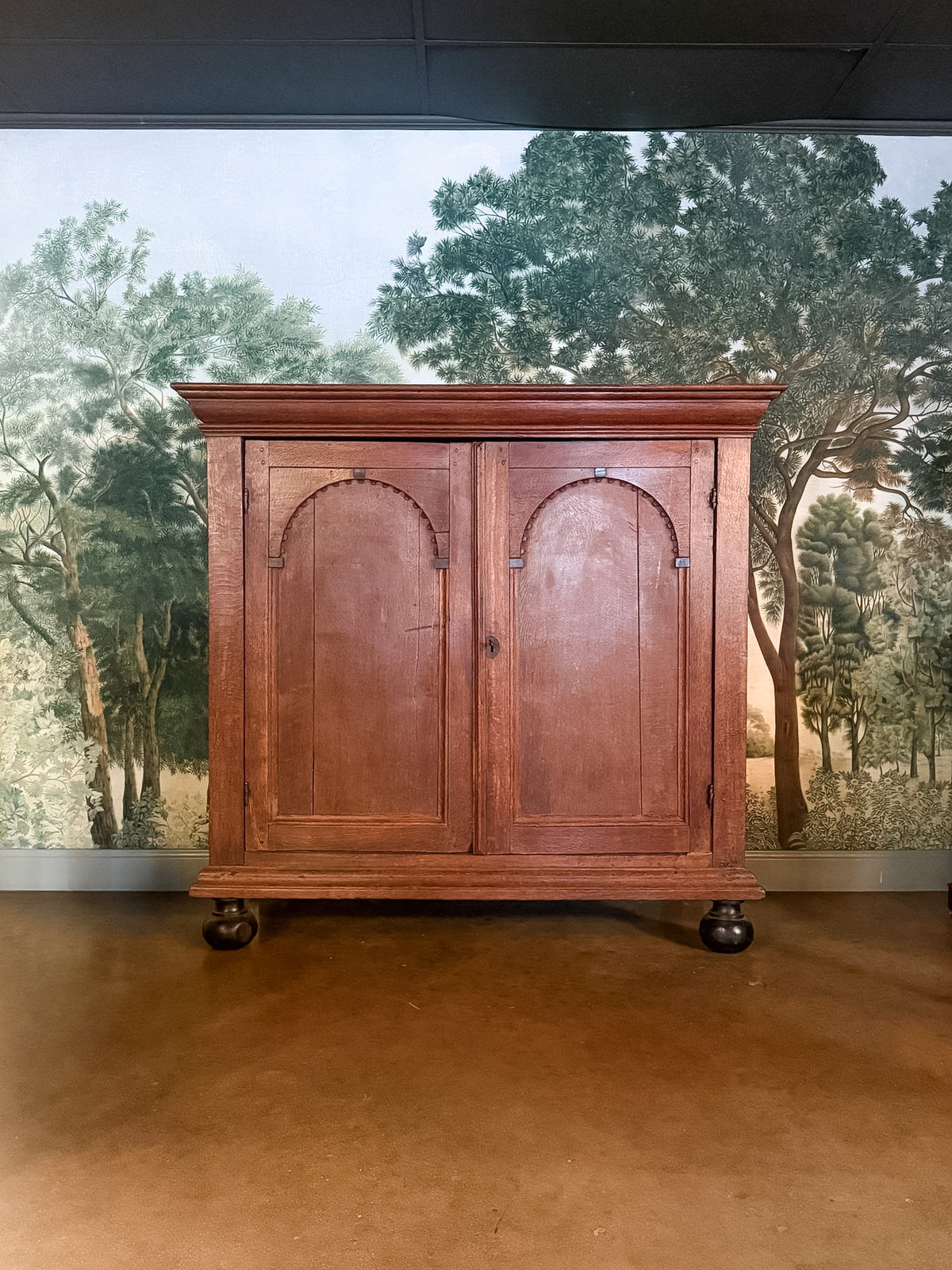 18th Century Dutch Arched Panel Cabinet
