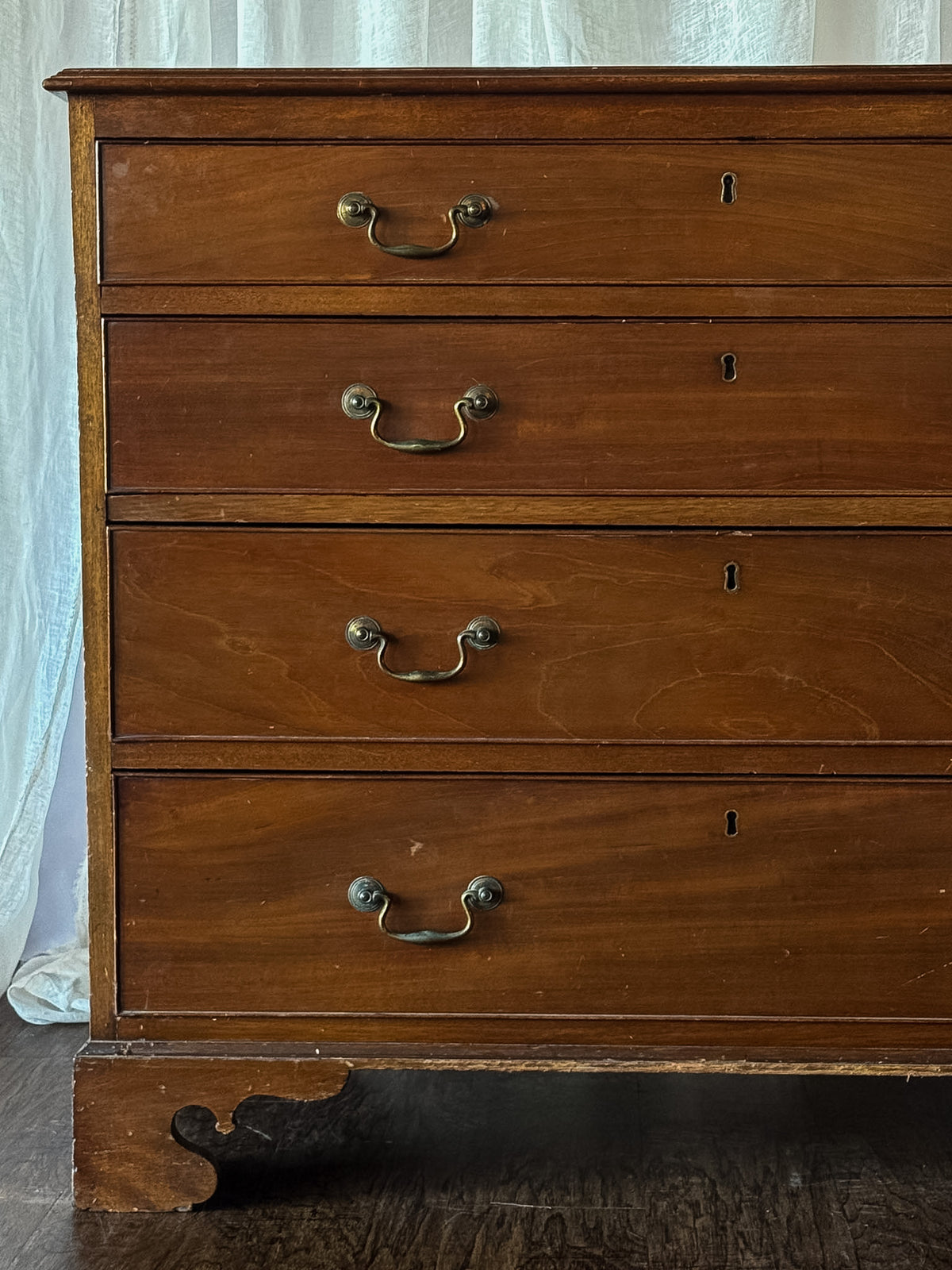 Georgian Mahogany Four Drawer Chest