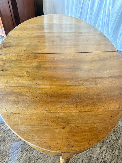 Louis Philippe Walnut Oval Extending Dining Table