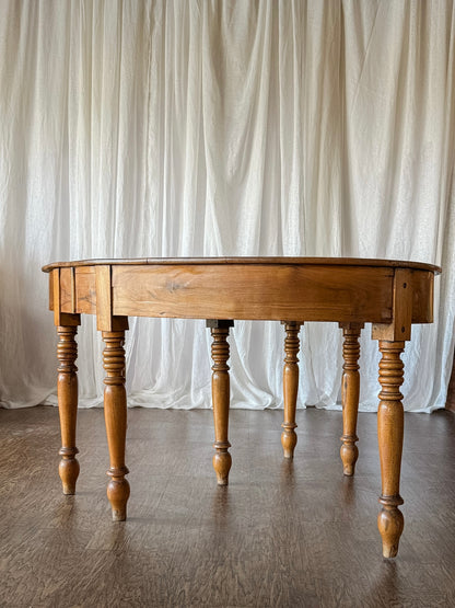 Louis Philippe Walnut Oval Extending Dining Table