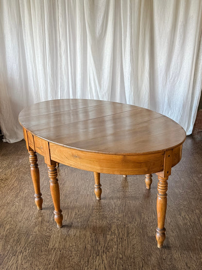 Louis Philippe Walnut Oval Extending Dining Table