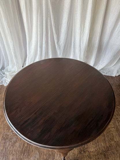 Traditional Round Dining Table on Casters