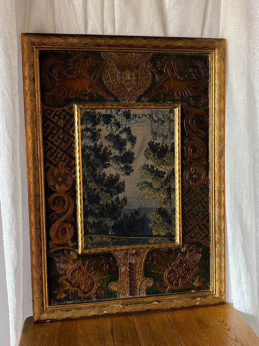 Late 20th Century Mirror with Mythical Motif