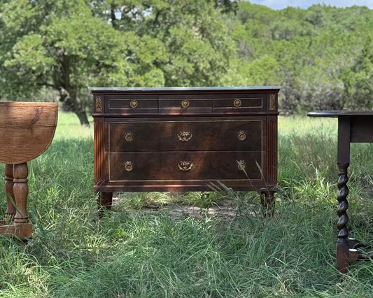 Louis XVI French Chest of Drawers with Marble top - Early 1800s France