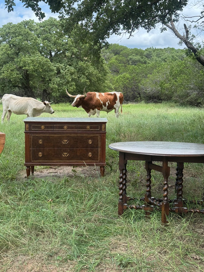 English Barley Twist Drop Leaf Table