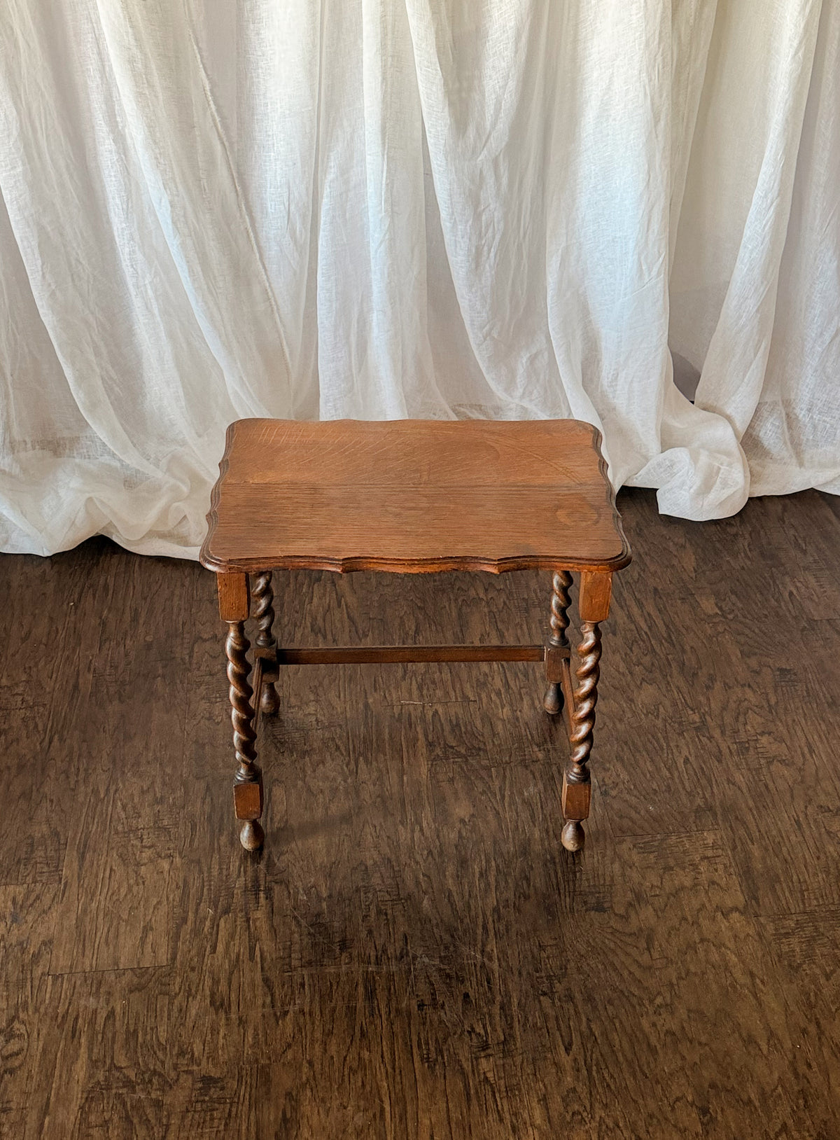 Set of Three Nesting Tables with Barley Twist Legs