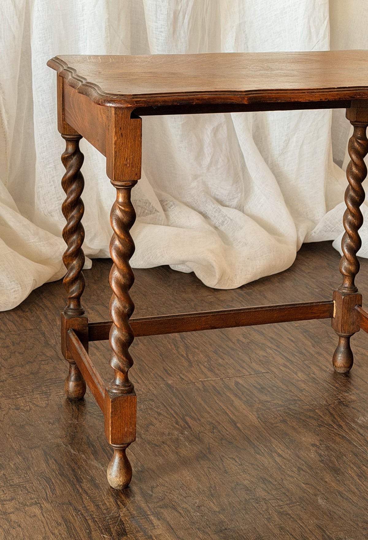 Set of Three Nesting Tables with Barley Twist Legs