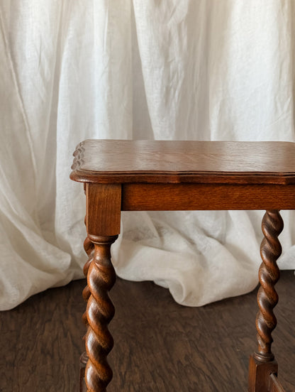 Set of Three Nesting Tables with Barley Twist Legs