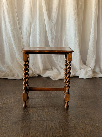 Set of Three Nesting Tables with Barley Twist Legs