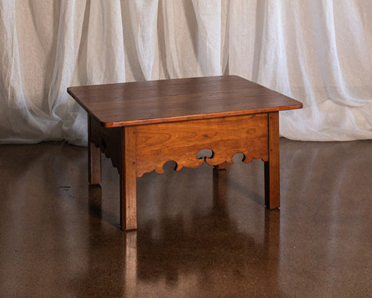 Vintage Solid Wood Carved Detail Coffee Table