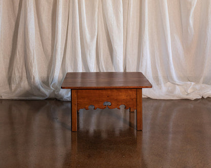 Vintage Solid Wood Carved Detail Coffee Table