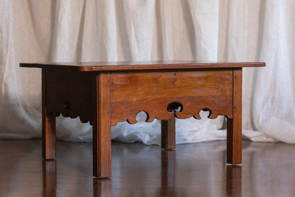 Vintage Solid Wood Carved Detail Coffee Table