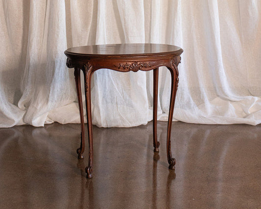French Style Oval Side Table -  circa late 1800s