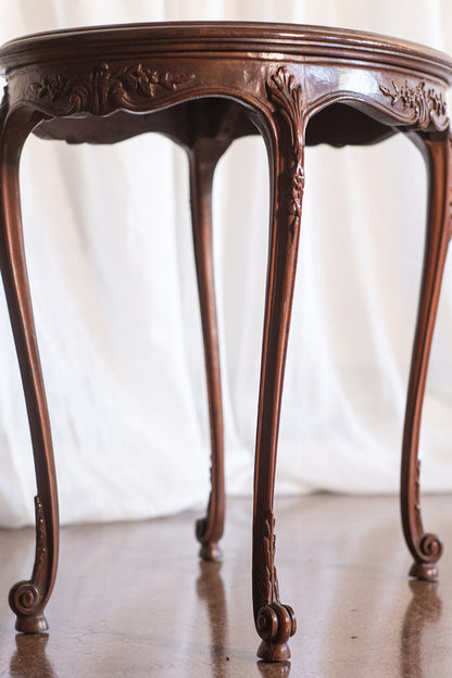 French Style Oval Side Table -  circa late 1800s