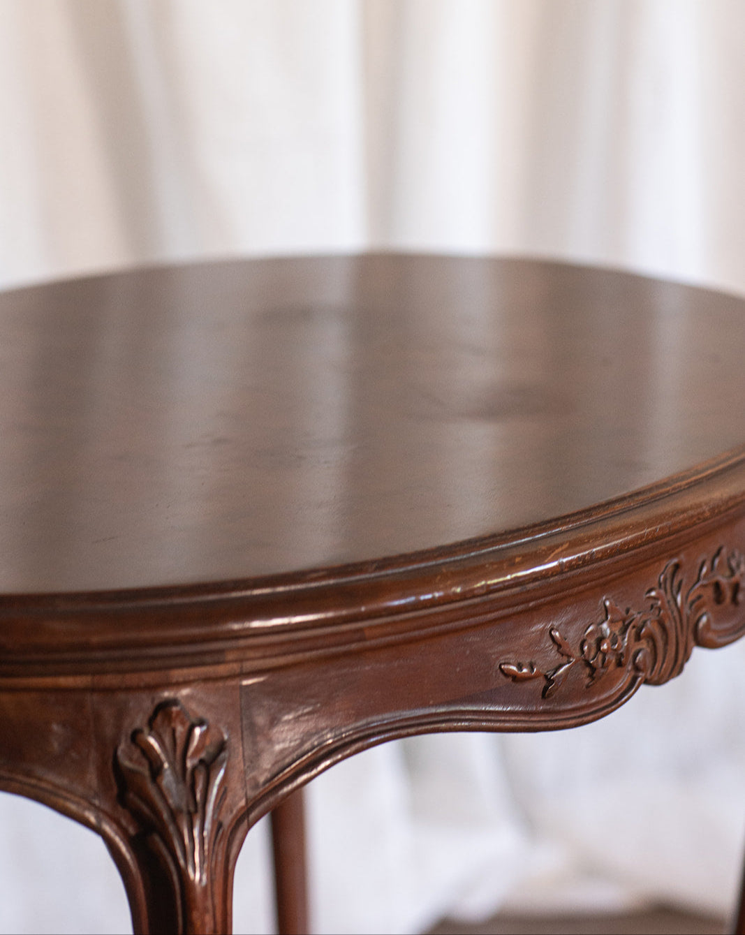 French Style Oval Side Table -  circa late 1800s