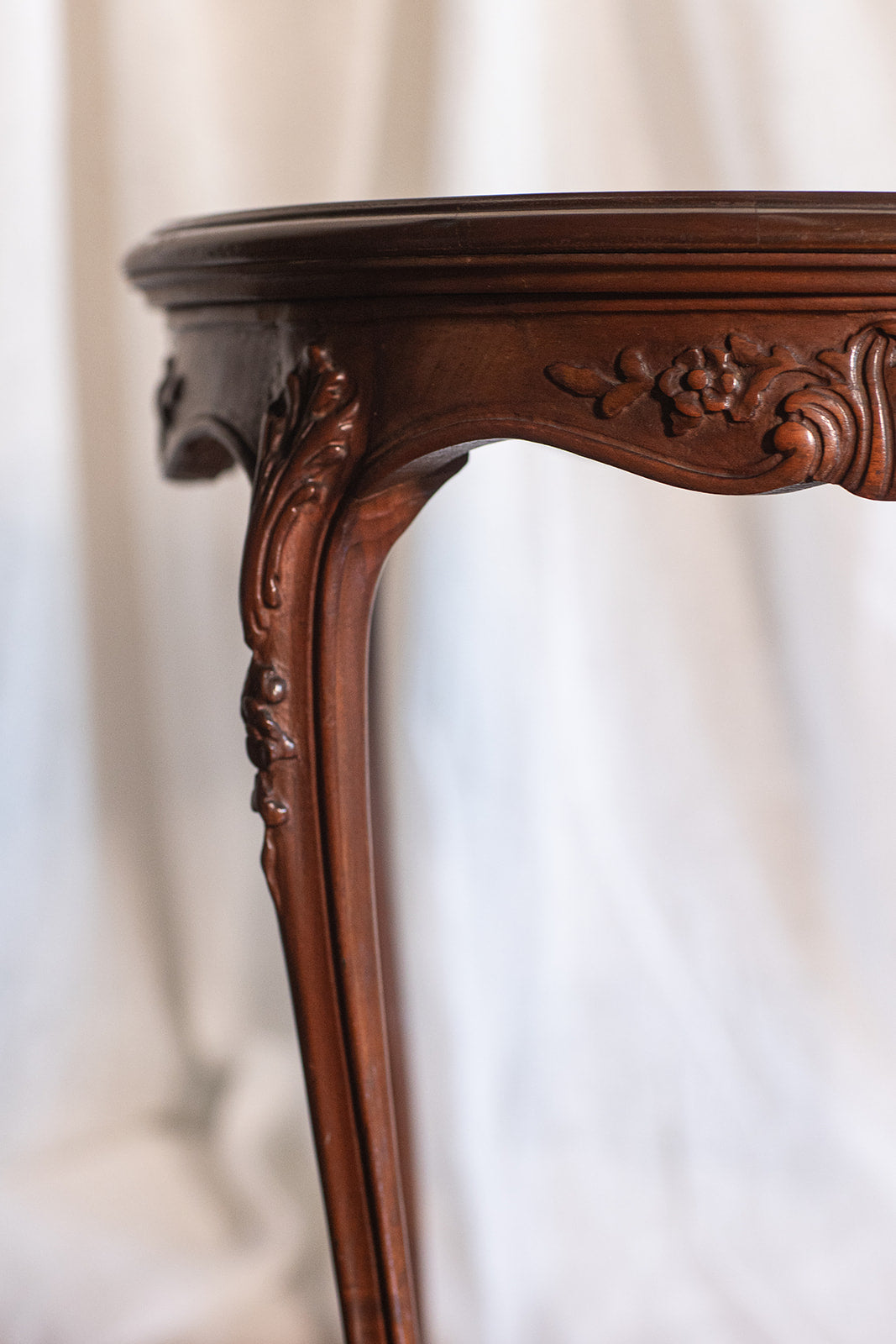 French Style Oval Side Table -  circa late 1800s