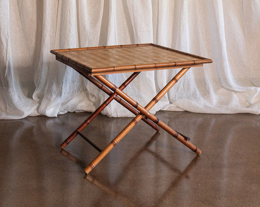 Folding Bamboo Game Table