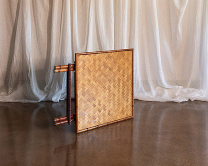 Folding Bamboo Game Table