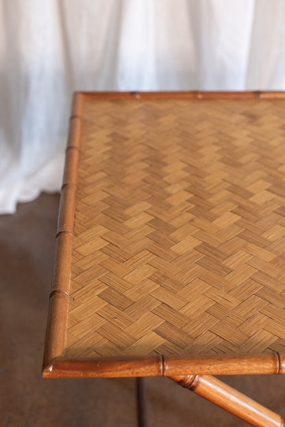 Folding Bamboo Game Table