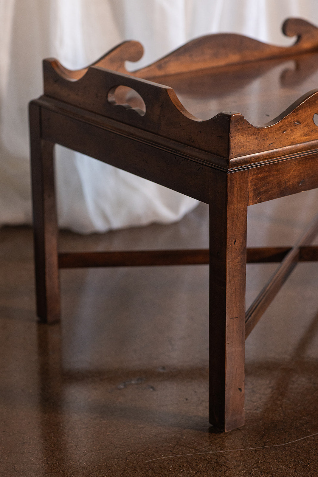 Vintage English Butler's Tray Table - Hickory Chair Company