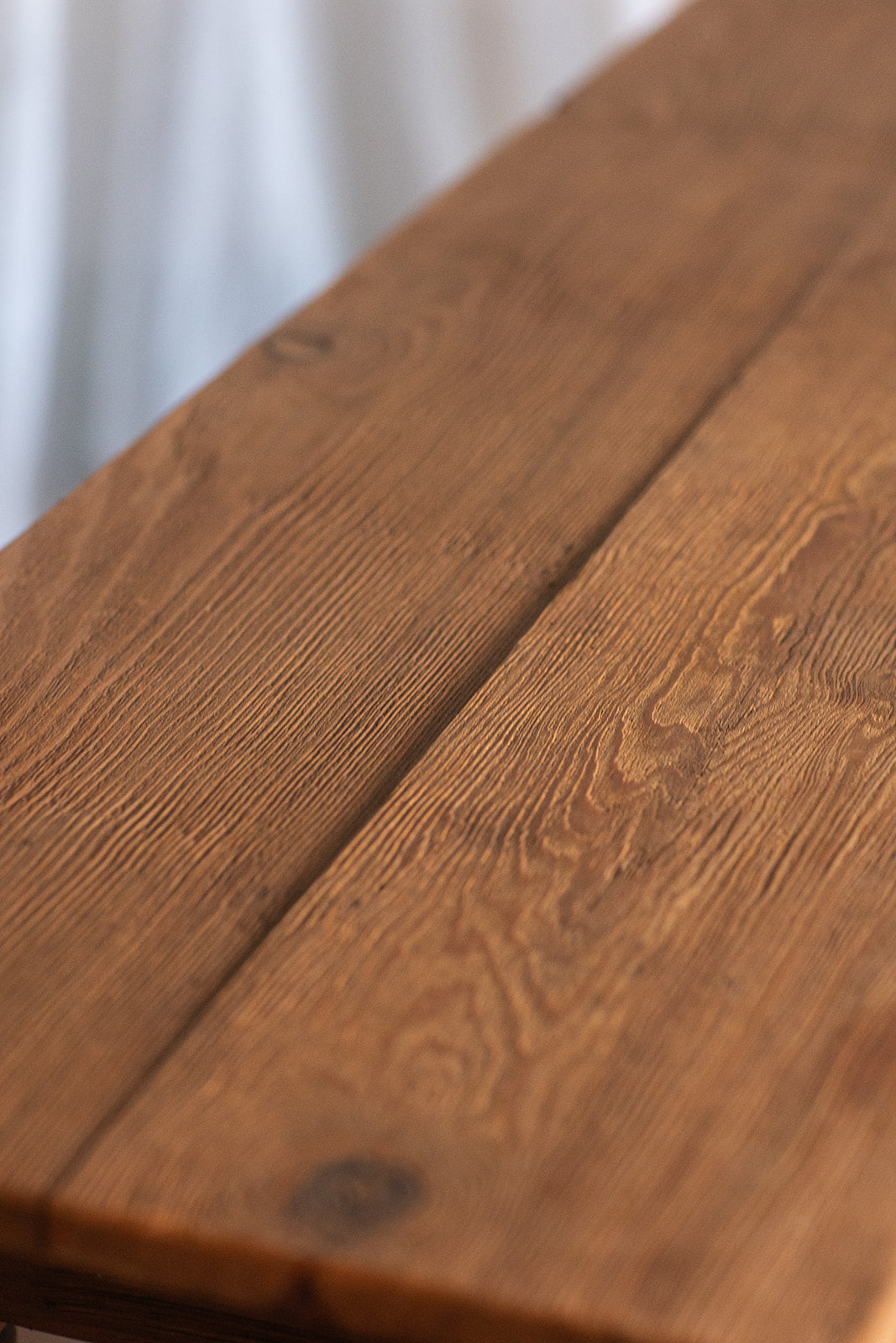 Rustic Carved Pine Console Table - early to mid 1900s