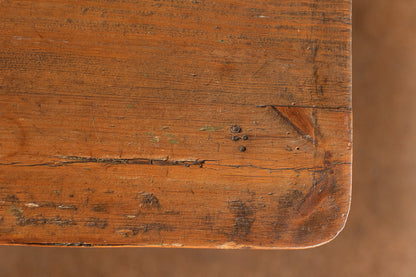 Pine Desk with Drop Leaf Side and Drawer