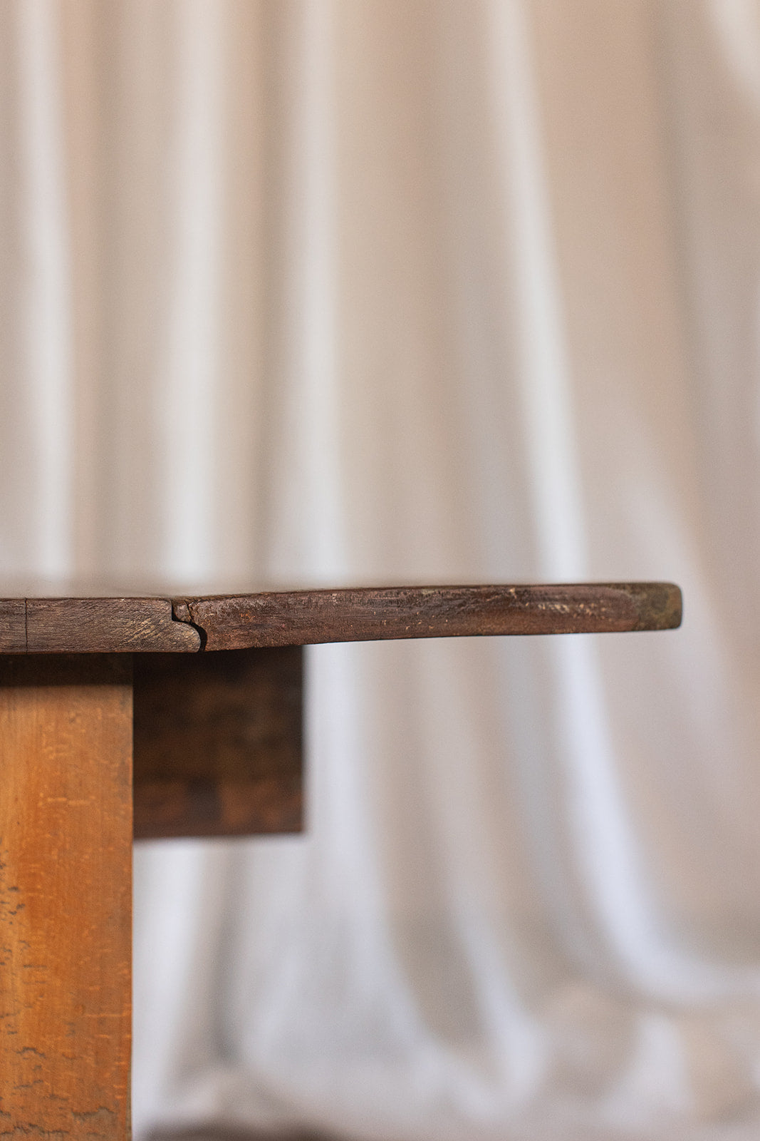 Pine Desk with Drop Leaf Side and Drawer