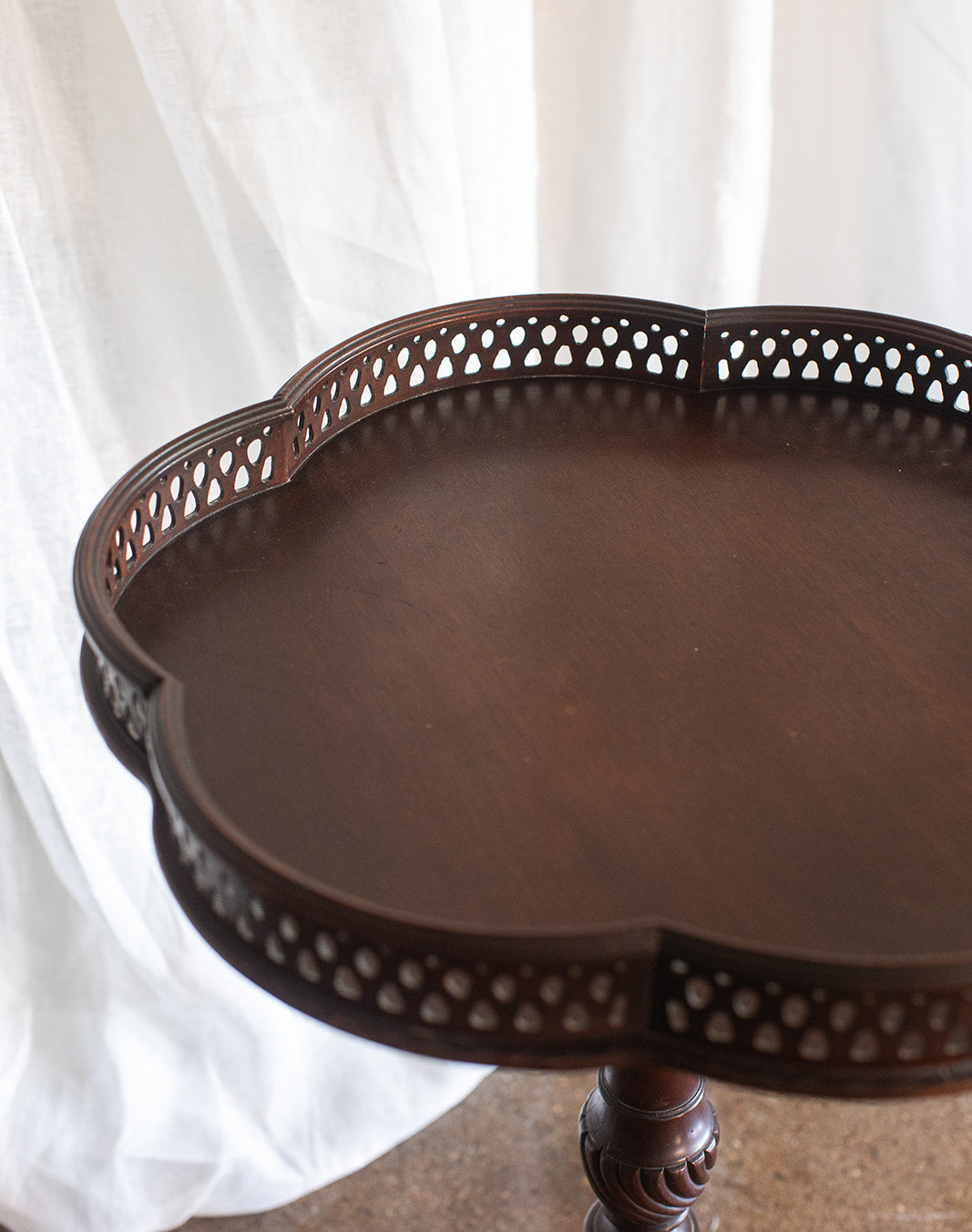 Wellington Hall - Carved Mahogany Tea Table