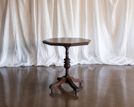 Octagon Side Table on Casters